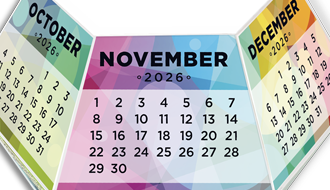 Fizzie Pop Polygon Calendar Pop-Up